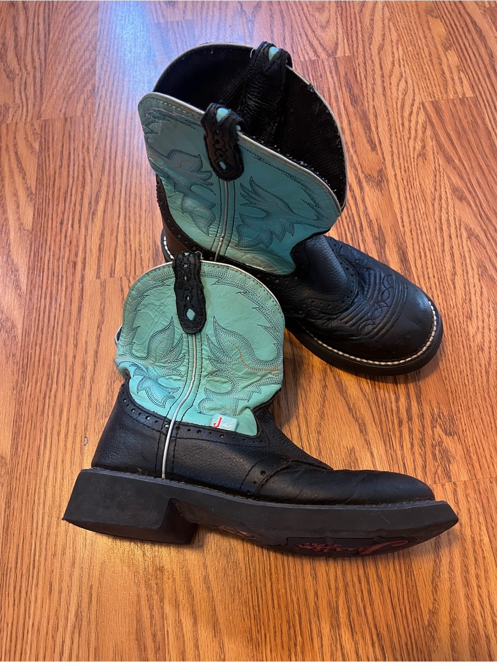 Justin Gypsy L9905 Women's Size 8B Brown Leather Pull On Western Cowboy Boots